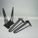 16 Inch Black Matt Powder Coated Iron Hairpin Leg for Coffee Table & End Table thumbnail-5