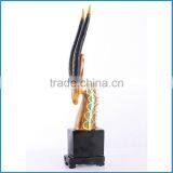 Resin Animal Sculpture, Resin Crafts Tibetan Antelope Horn thumbnail-1