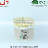 BSCI Audit Factory With Screen Printing Rabbit Fabric Plant Pot Cover Bag for Flower Pots thumbnail-1