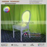 PU Cushion Padded LED Acrylic Bar Chairs thumbnail-3