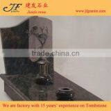 Western Style Large Absolute Black Granite Headstone For Sale thumbnail-4