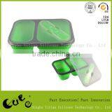 Silicone Food Camping Box With Plastic Cover