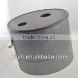 Frizzling Silver Coal Hod,trash Bin,garbage Bin thumbnail-3