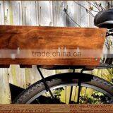 Cheap Wooden Bike Basket Looks Waterproof Wooden Crate thumbnail-6
