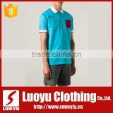 Custom 100% Polo Shirt With Pocket thumbnail-1