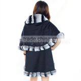 CX-B-P-60 Winter Fashion Fur Flower Women Pashmina Shawl thumbnail-5