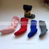 High Quality Winter Fleece Rain Knitted Top Boot Socks thumbnail-1