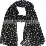 Whoelsale Retail Trendy Ladies Initial Spring Summer Cat Scarf thumbnail-2