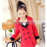 5-11 Years Old Kids Lovely Princess Trench Long Coat Synthetic Suede Dust Coat thumbnail-1