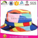 Stocked Custom Print Cloud Bucket Hat no Logo/small Logo on the Bucket Hat Brim thumbnail-5