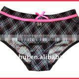 China Factory Supply High Quality Fancy Plaids Women Panties thumbnail-1
