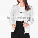 Fashion Apparel Sliver Bomer Jacket thumbnail-1