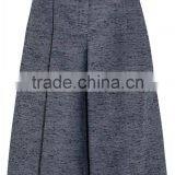 Lady Wide-leg High Waist Boucle Culottes Pants Trousers thumbnail-3