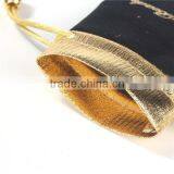 Velvet Satin Gift Bags Rectangle Black thumbnail-2