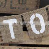 Happy Anniversary Hessian Rustic Vintage Party Decoration thumbnail-2