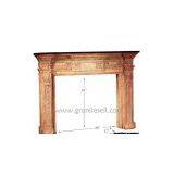 Travertine Fireplace