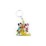 Micky Metal Key Chains, Zinc Alloy Metal Keychains With Glass Paint and Nickel Plated