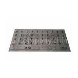 45 Key Industrial Metal Keyboard With Numeric Keypad , Rugged Kiosk Keyboard