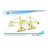 Yellow / Orange Exterior Wall Cradle Scaffolding Suspended Gondola ZLP1000 1000kg 2.2KW