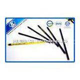 Yellow / Black Wooden Graphite Pencil Set Silk Screen Printing 7.5 Inch