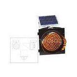 ABS Shell Solar Powered Traffic Signals Safety Warning Signs CE ROHS Certificated
