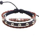 XP-LB-2138 Wholesale Nail Rivet Leather Bracelet
