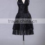 Simple Style Cap Sleeves Red Prom Gown ED135 thumbnail-1