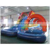 2017 Aier Hot Sale Long Tunnel Water Inflatable Slide thumbnail-2