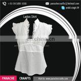 Best Selling Women Cotton Embroidered Ladies Shirt Blouse thumbnail-6