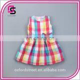 Color Plaid Baby Dress Children Dress Princess Skirt 2017 Summer Girls Dress thumbnail-4