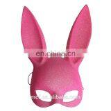 Wholesale Party Sexy Pink Bunny Mask With Bright Powder Masquerade Plastic Mask for Women NCH-2457 thumbnail-1