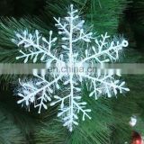 White Snowflake Christmas Ornaments White Glittered Snowflake decorations - Assorted Sizes Iridescent White Christmas snowflake