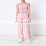 Women Drawstring Sport Sweat Pants thumbnail-3