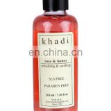Khadi Natural Herbal Rose and Honey Body Wash- SLS & Paraben Free