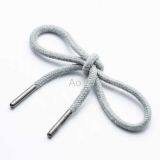 Cotton Soft Woven Drawcord With Bullet Metal Tips