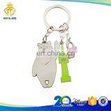 Lovely Custom Bear Keychain With Hard Enamel Color thumbnail-1
