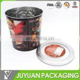 Hot Saled Round Tin Can/round Popcorn Tin Can Slide Tin Can Wholesale