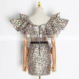 TWOTWINSTYLE Print Leopard Sleeveless Backless Sexy Bodycon Summer Dress Women 2020 thumbnail-4