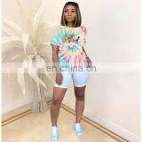Hot Selling 2020 New Arrival Women's Casual Fashion Cartoon Placement Full Body Printed Short Sleeve t Shirts thumbnail-3