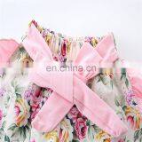 Baby Girl Pink Outfits Girls Lace Tops + Floral Short Pants 2pcs Set Summer Suit for 0-2years thumbnail-4