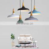 Minimalist Aluminum Suspension Luminaire Decorative Hanging Light Wood Pendant Light for Kitchen Dinner Room thumbnail-2