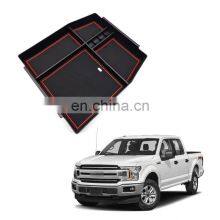 Interior Accessories Parts Silicone Armrest Rest Storage Box Center Control Console Organizer Tray For Ford F150 2015-2020 thumbnail-1