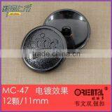 Large Zinc Alloy Plated Gun Metal Buttons for Men's Coats thumbnail-3