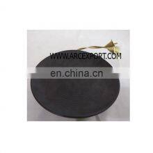 Round Black Bowl With Flower Art