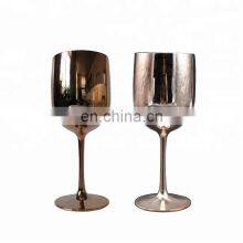 Dishwasher Safe Polycarbonate Drinking Golden Color Plastic Stemware Cup