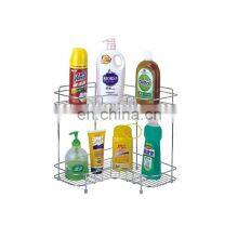 Toilet Bathroom Metal 2 Double Layer Organizer Shelf Storage Rack thumbnail-1