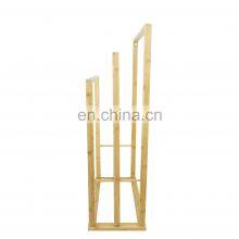 Горячая продажа. Модернистский предмет декора для дома. Оптовая продажа трехъярусного бамбукового вешалки для одежды для спальни thumbnail-3