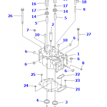 6156-11-1100 CYLINDER HEAD ASS'Y,VALVE LESS KOMATSU Parts PC400, SA6D125E, SAA6D125E, WA470, WA480 CYLINDER thumbnail-2