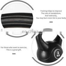 Durable Vinyl and Filled With Cement Plastic Kettlebells Set thumbnail-4