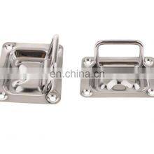 JRSGS Customized High Quality Boat Hatch Latch Lift Ring Handle Mount Locker Marine Stainless Steel 316 Flush Pull Ring